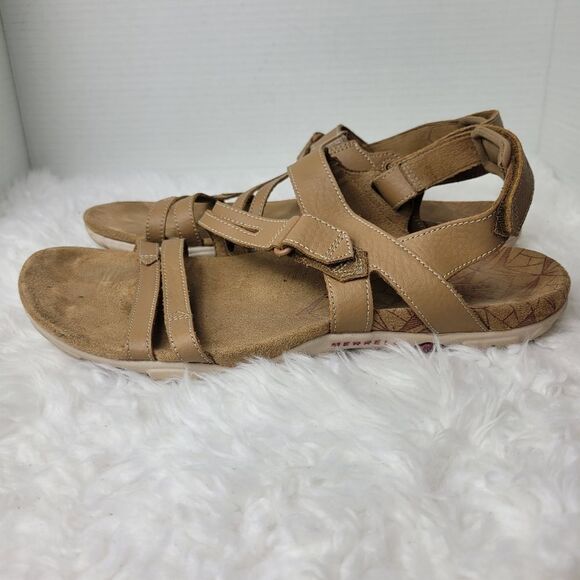 Merrell Sandspur Rose Convert Womens Size 10 Sandals Tobacco Pomegranate J002692 - Picture 3 of 10